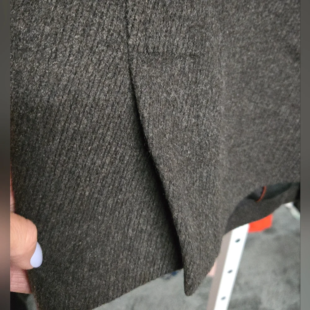 Sanyo Angora Wool Silk Cashmere Car Coat Jacket Outerwear Sz Medium Bittersweet